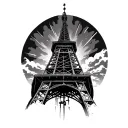 Radio Tower tattoo design idea