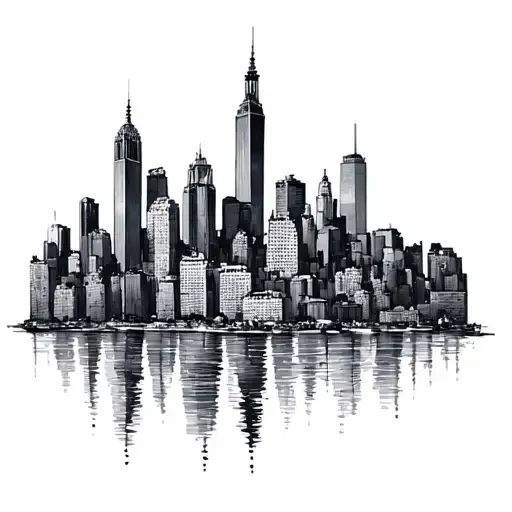 Nyc Skyline tattoo design idea