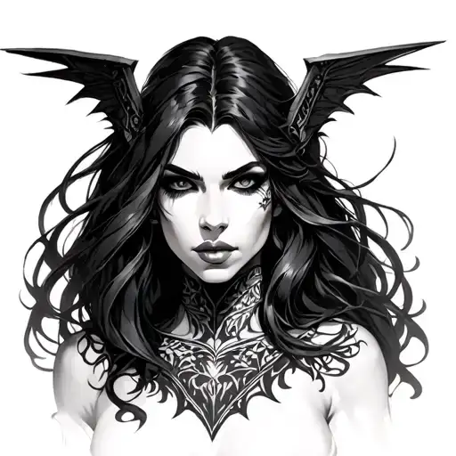 Morrigan tattoo design idea