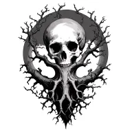poison tree tattoo design idea
