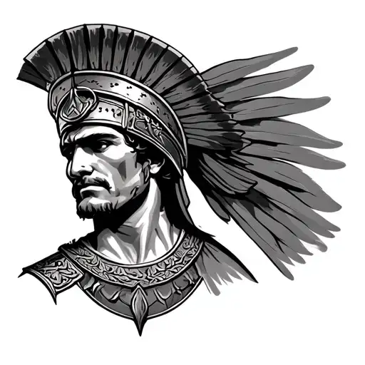 Roman Centurion tattoo design idea