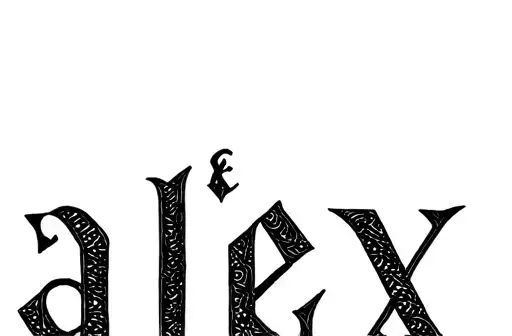 "alex
" tattoo design idea