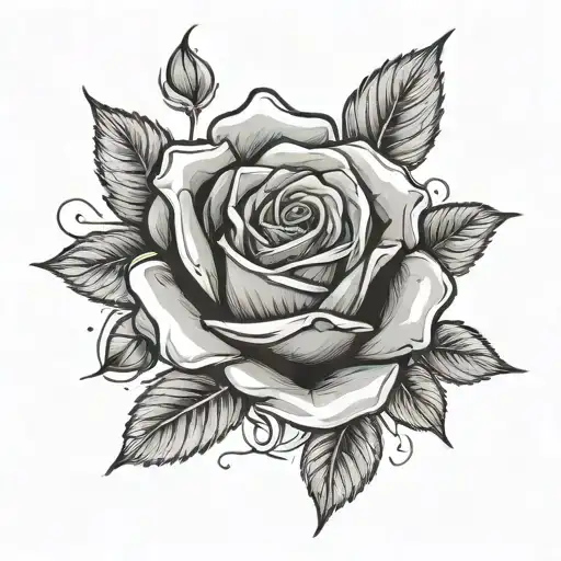 MisUnderstood and roses tattoo design idea