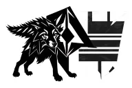 Rebel Flag with wolf tattoo design idea