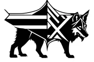 Rebel Flag with wolf tattoo design idea