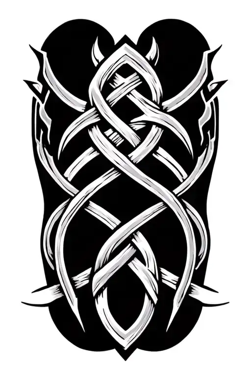 Viking Knotwork tattoo design idea