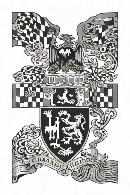 Maryland state flag tattoo design idea