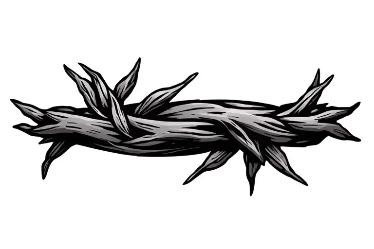 Greek thorn wreath tattoo design idea