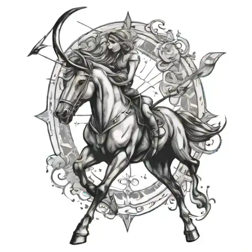 sagittarius tattoo tattoo design idea