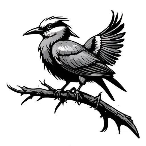 panama bird tattoo design idea