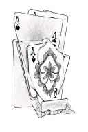 irish casino tattoo design idea