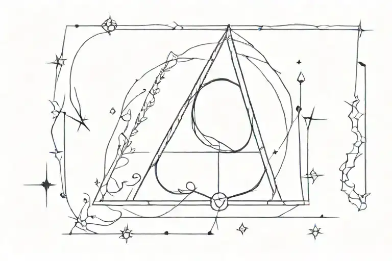 harry potter deathly hallows tattoo design idea