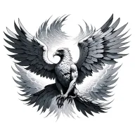 garuda / sky / heaven tattoo design idea