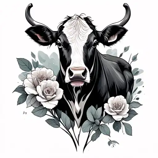 Moo tattoo design idea
