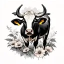 Moo tattoo design idea