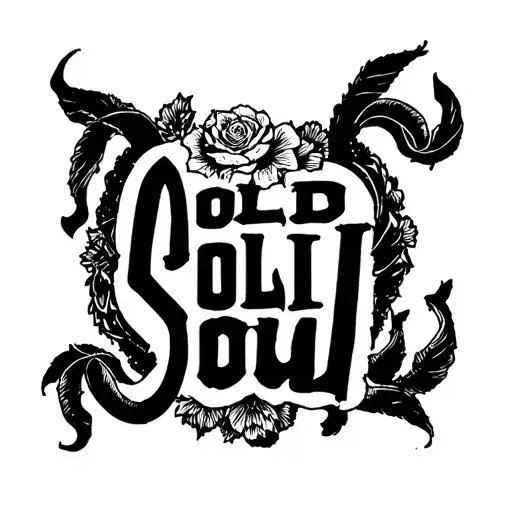 "OLD COLD SOUL" old school style tattoo design idea