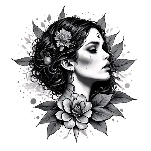 Depersonalization tattoo design idea