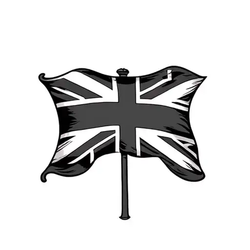 glasgow rangers, union jack, st andrews flag intertwined tattoo design idea