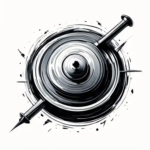 inception spinning top tattoo design idea