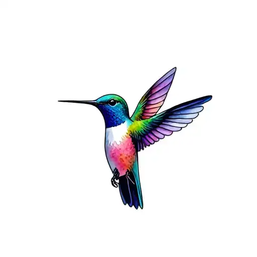 444 and 333 and hummingbird on low rider  tattoo design idea