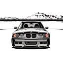BMW M3 E36 tattoo design idea