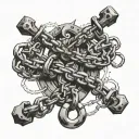 new chains same shackles gothic font must incudle the words new chains same shackles tattoo design idea