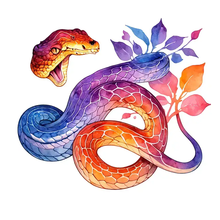 Snake tattoo design idea