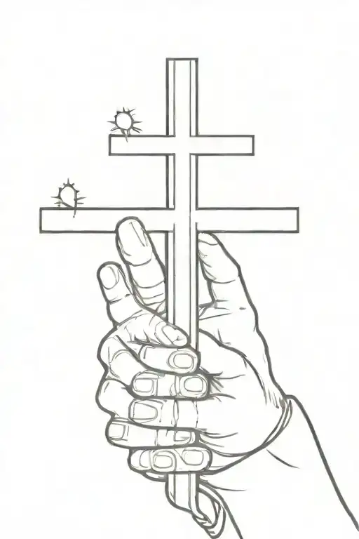 three crosses on a forearm tattoo depicting Jesus tattoo design idea