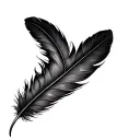Black Feather tattoo design idea