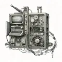 computer code flowing tattoo design idea