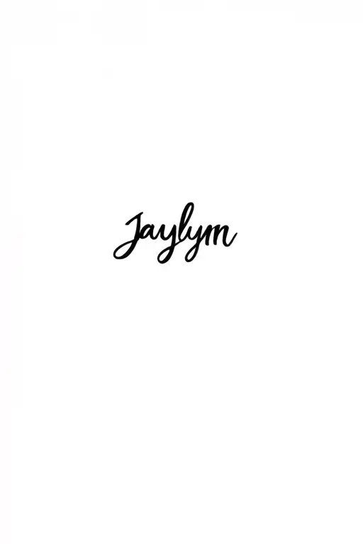 "Jaylynn" name written tattoo design idea