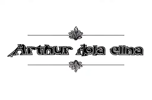 "Arthur Lola Alba elina" tattoo design idea