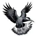 FRIGATE BIRD FLY tattoo design idea