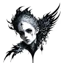 dark empath tattoo design idea