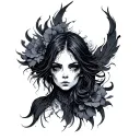 dark empath tattoo design idea