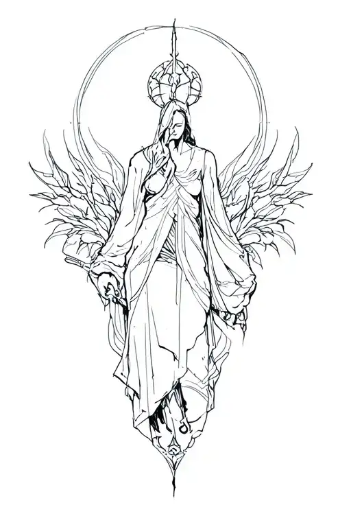 surrender tattoo design idea