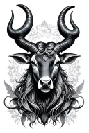 taurus and virgo tattoo design idea