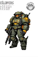 Helldivers tattoo design idea