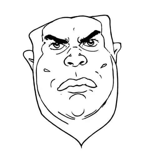 Rebel Super Nana Grimace tattoo design idea