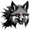 snarling fox tattoo design idea