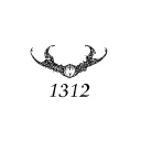 1312 written tattoo design idea