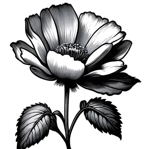 buttercup flower tattoo design idea