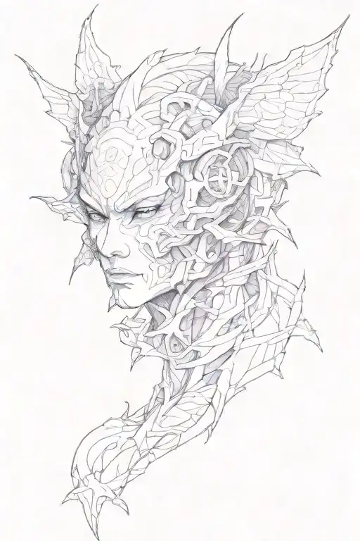 Gojo Satoru Hollow Purple tattoo design idea