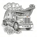 peterbilt tattoo design idea