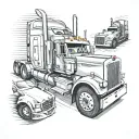 peterbilt tattoo design idea