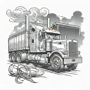peterbilt tattoo design idea