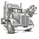 peterbilt tattoo design idea