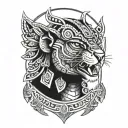 aztec jaguar warrior tattoo design idea