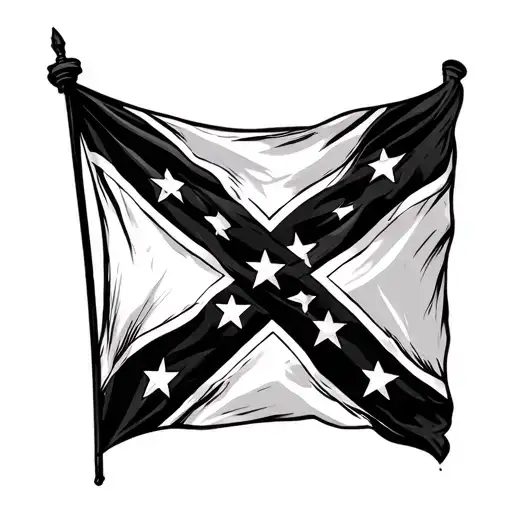 Rebel Flag tattoo design idea
