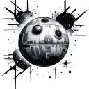 Death Star tattoo design idea